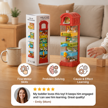 Interactive Farm Ball Run Toy for Fine Motor & Problem-Solving Skills