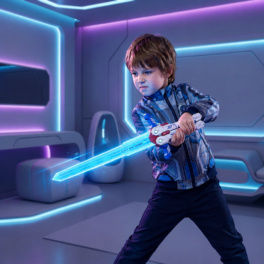 Glowing Telescopic Butterfly Sword Toy