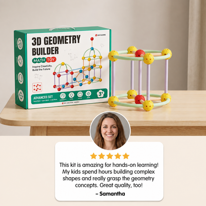 3D Geometry Building Kit – Educational Construction & Spatial Learning Toy