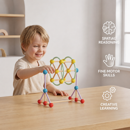 3D Geometry Building Kit – Educational Construction & Spatial Learning Toy