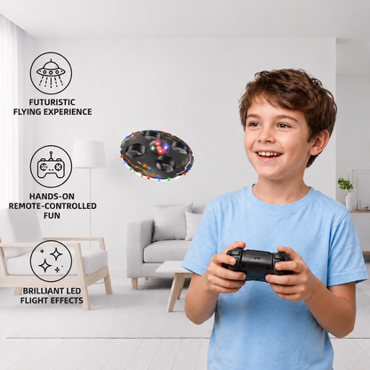 Remote Control LED Flying Saucer Drone