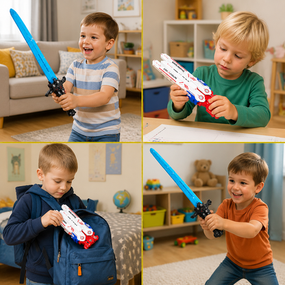 Glowing Telescopic Butterfly Sword Toy