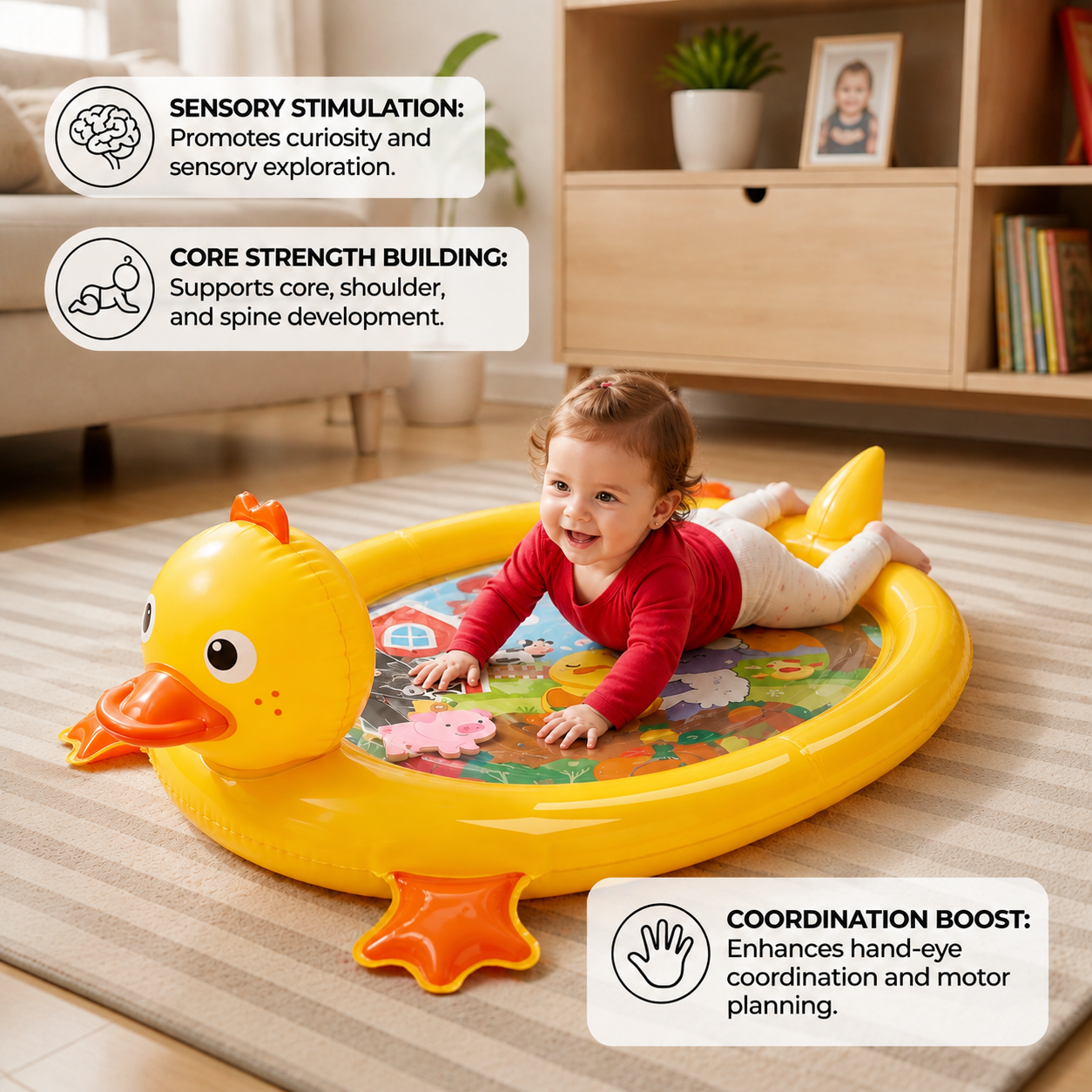 2-in-1 Duck Water Play Mat