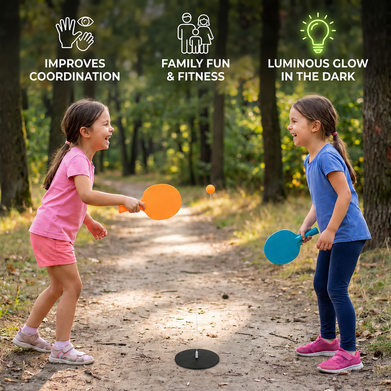 Interactive Light-Up Table Tennis Game for Kids