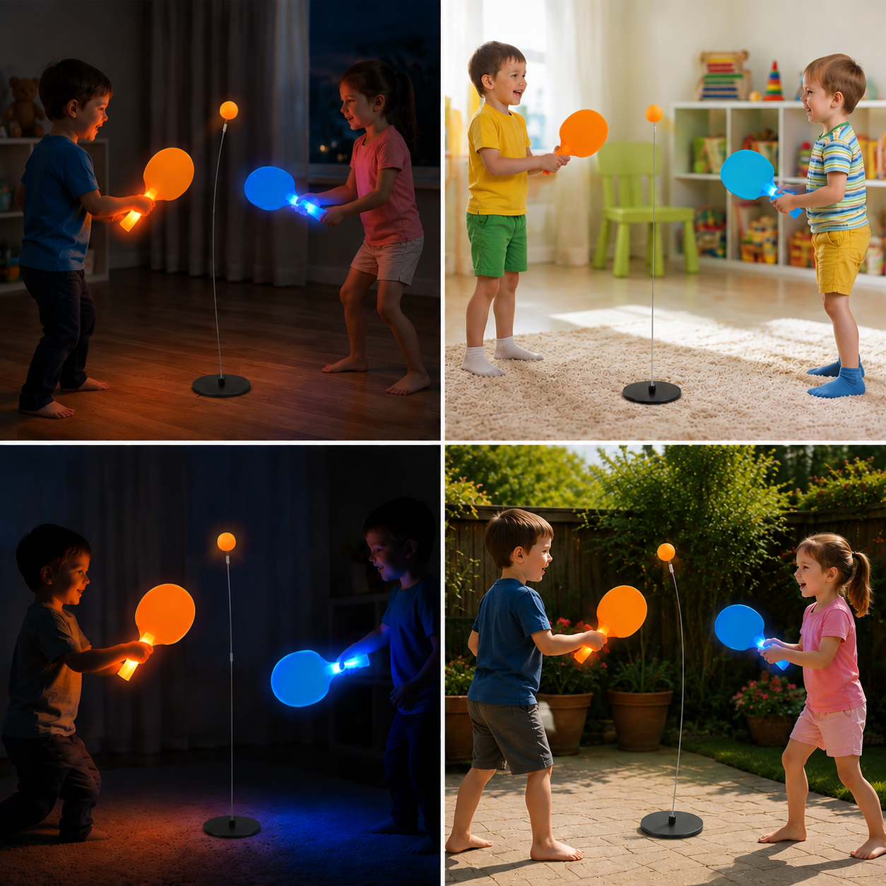 Interactive Light-Up Table Tennis Game for Kids