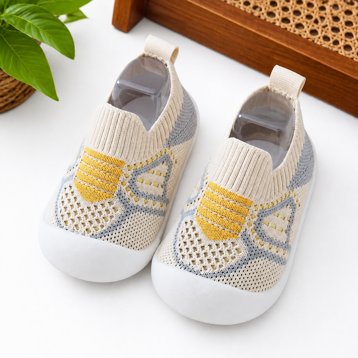 Soft Knit Anti-Slip Baby Sock Shoes for First Steps