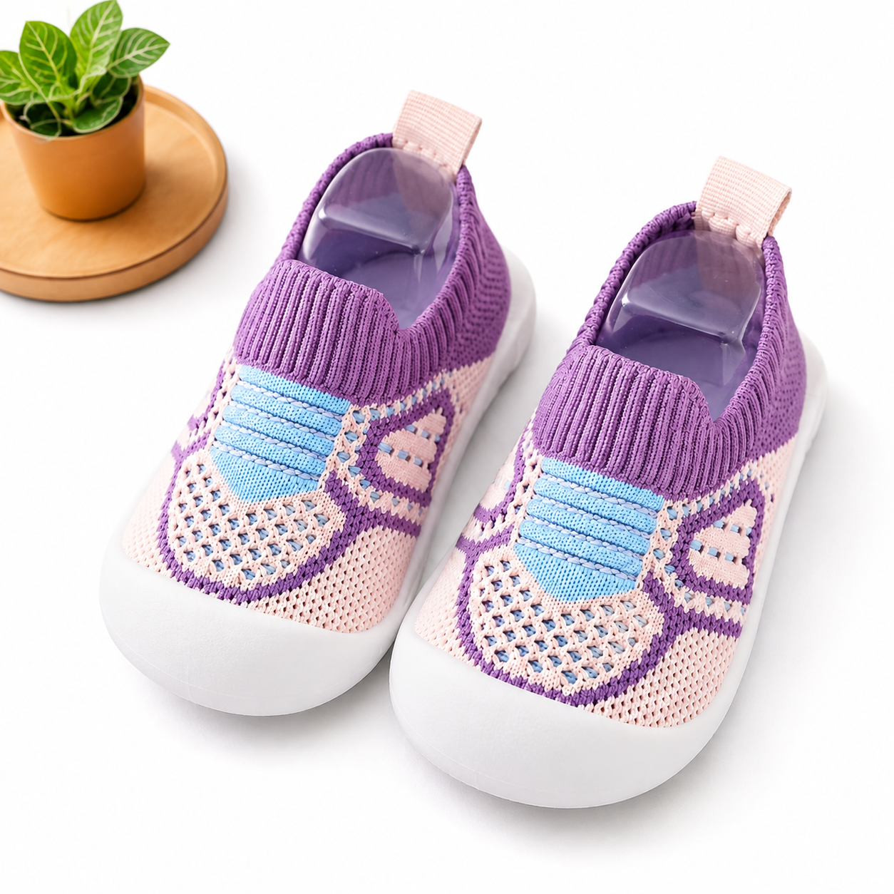 Soft Knit Anti-Slip Baby Sock Shoes for First Steps