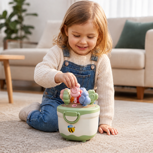 Montessori Flower Pot Color & Number Matching Learning Game