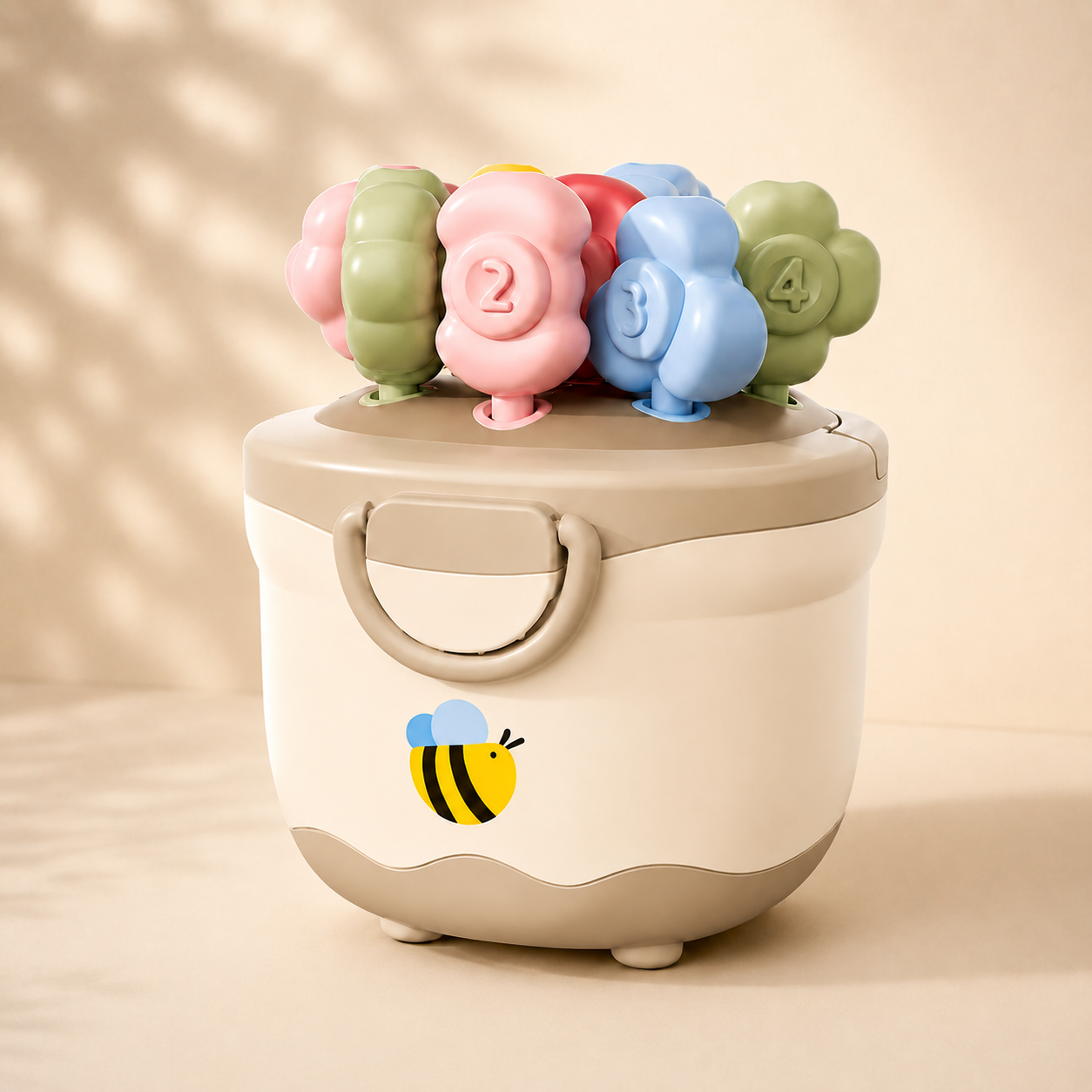 Montessori Flower Pot Color & Number Matching Learning Game