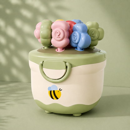 Montessori Flower Pot Color & Number Matching Learning Game