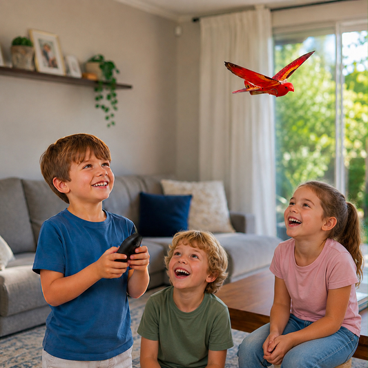 Remote Control Flapping-Wing Flying Bird Toy for Kids