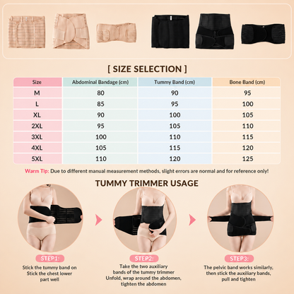 3-in-1 Postpartum Belly Support & Recovery Wrap