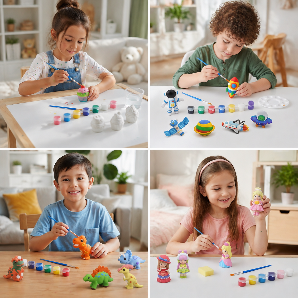 DIY Animal Plaster Painting Kit – Mold, Paint & Create Craft Set for Kids