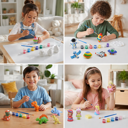 DIY Animal Plaster Painting Kit – Mold, Paint & Create Craft Set for Kids