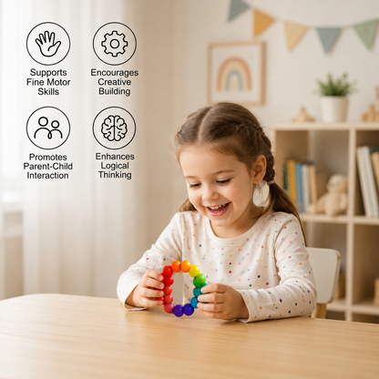 Colorful 3D Ball Building Set – Creative Construction & Fine Motor Skills Learning Toy for Kids