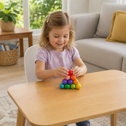 Colorful 3D Ball Building Set – Creative Construction & Fine Motor Skills Learning Toy for Kids