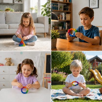 Colorful 3D Ball Building Set – Creative Construction & Fine Motor Skills Learning Toy for Kids