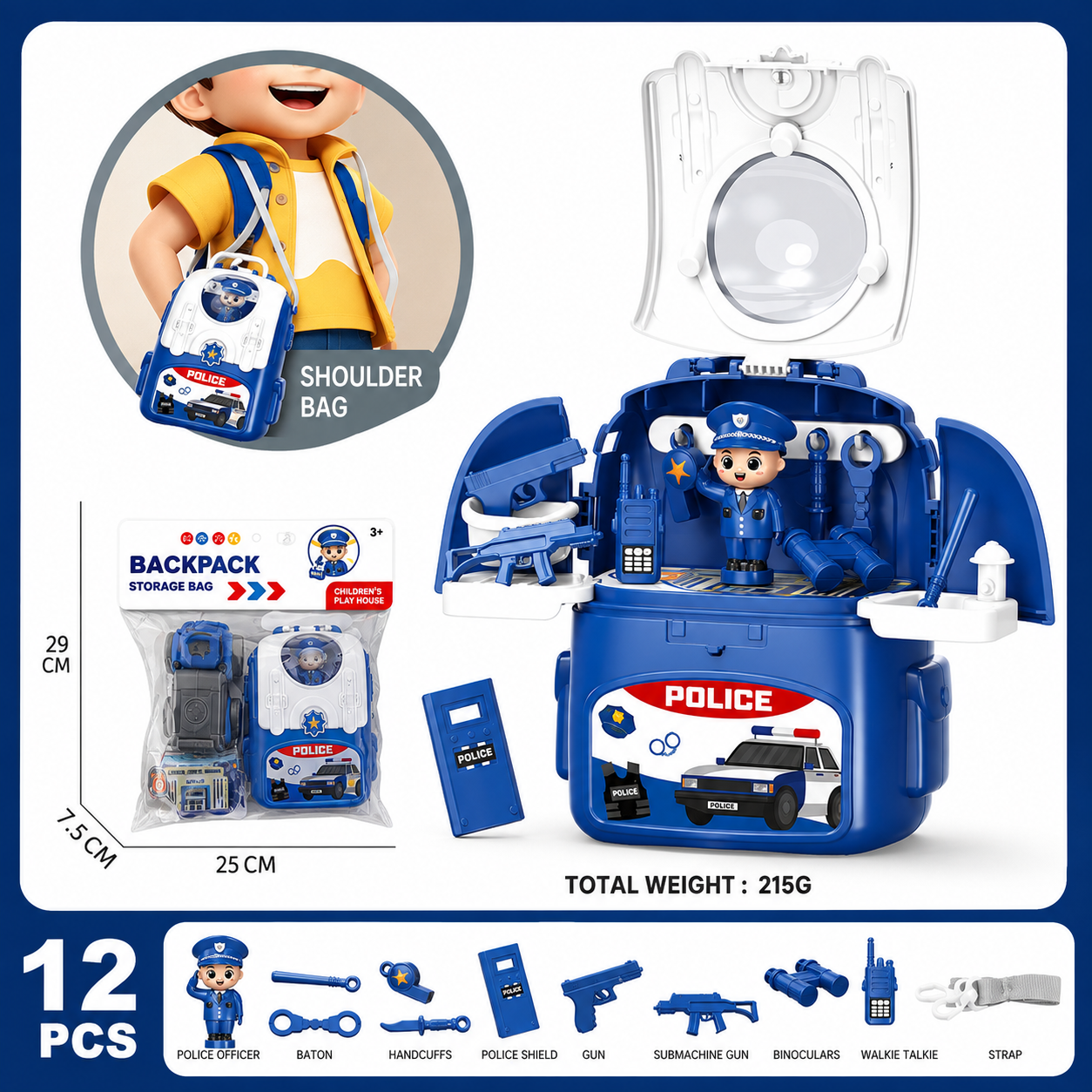 3-in-1 Backpack Playset for on the Go