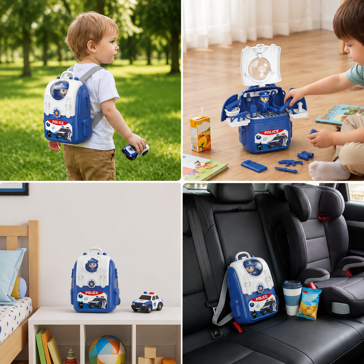 3-in-1 Backpack Playset for on the Go