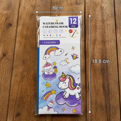 All-in-One Watercolour Painting Book with Built-In Paint & Brush
