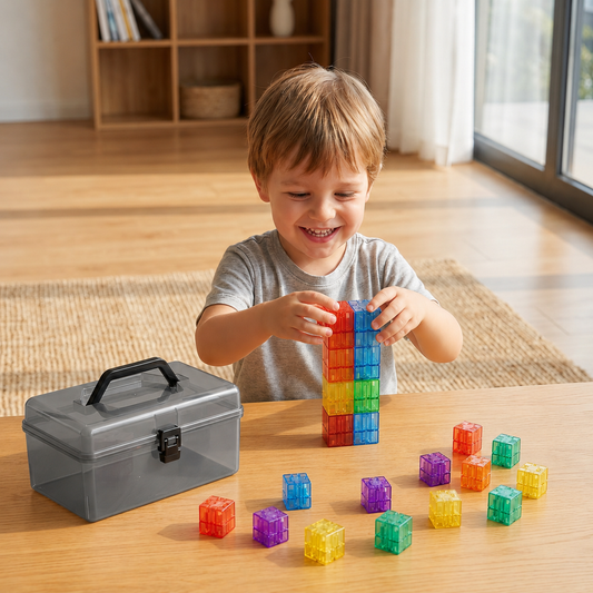 Montessori Cube Building Block Set for Kids