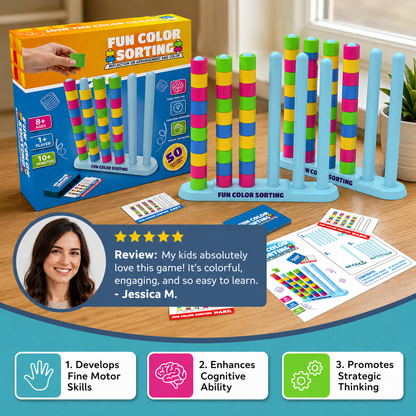 Color Stack Challenge – Fast-Paced Color Matching Party & Family Game