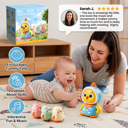 Wobbling Chicken Tummy-Time Toy