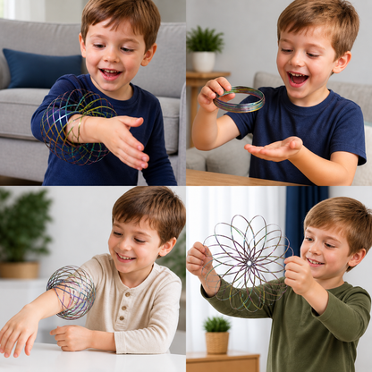 Geometric Spring Fidget Toy – Sensory Stress Relief Sculpture