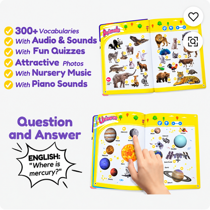 Talking English learning book for children