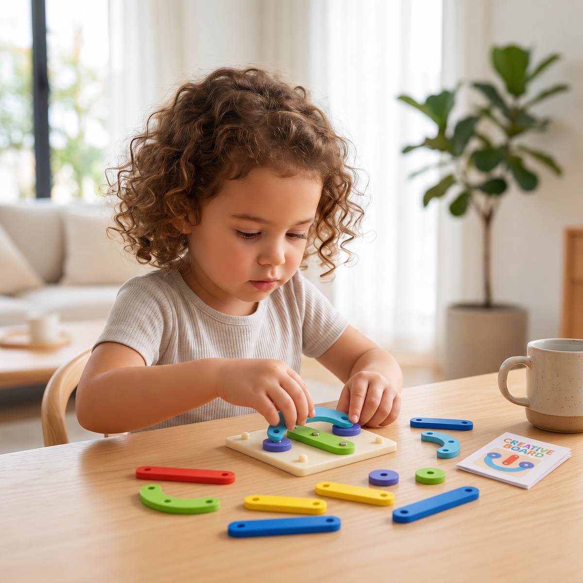 Creative Letters Numbers and Shapes Learning Board