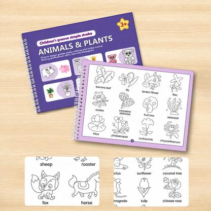 Reusable Grooved Handwriting Practice Books for Kids – 6-Piece Tracing & Writing Set