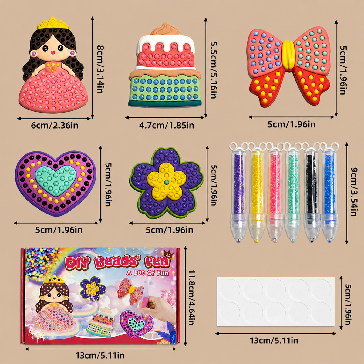 DIY Bead Art Pen Kit – Create & Decorate Animal Designs