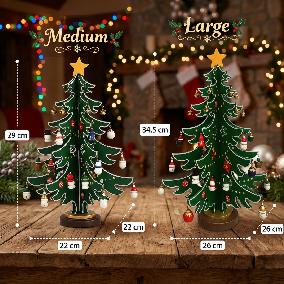 24-Day Mini Christmas Tree Ornament Advent Calendar for Kids