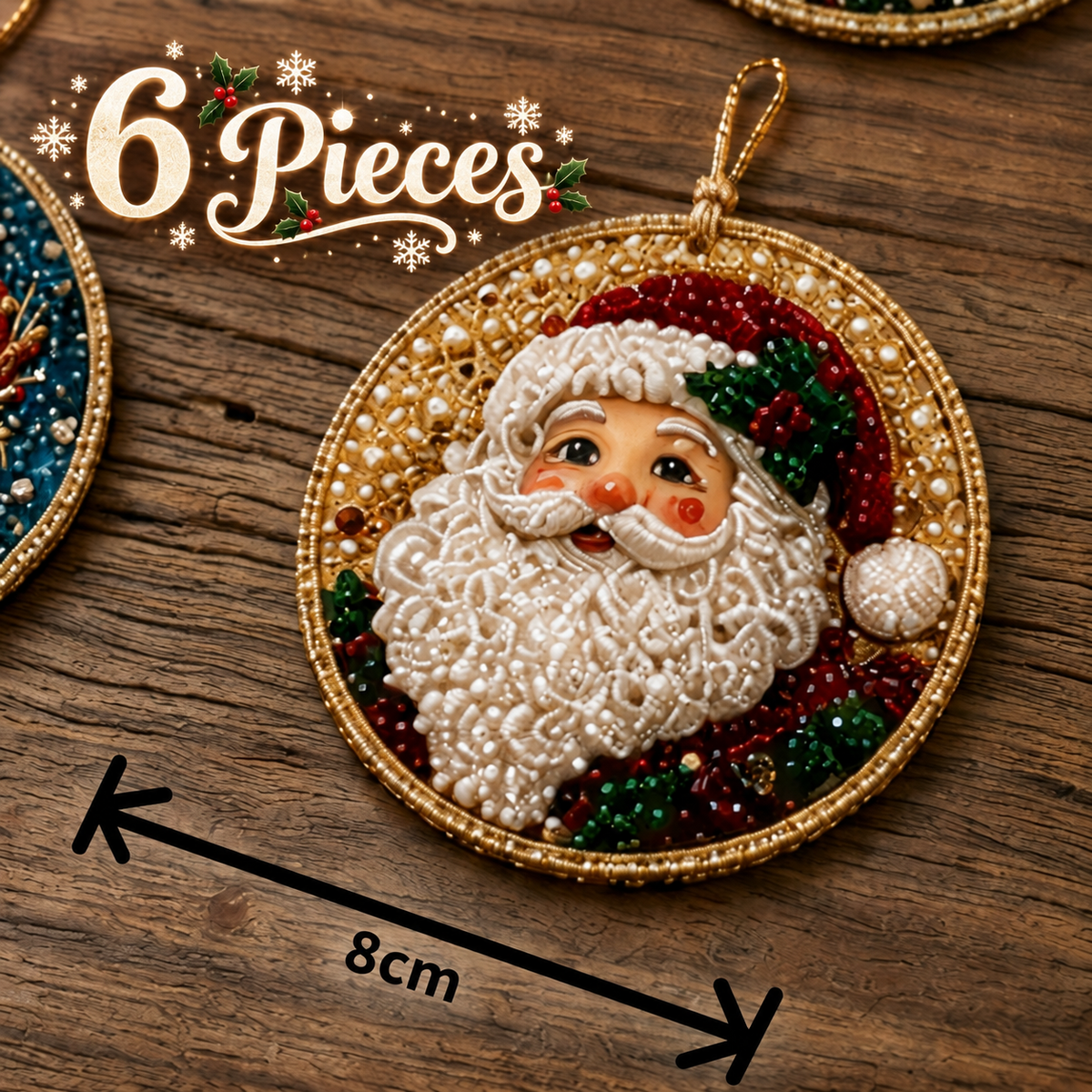 DIY Christmas Diamond Painting Ornament Kit – Festive Tree Hanging Decorations