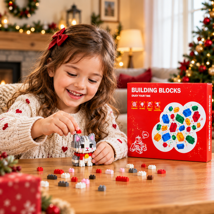 Adorable Animal Building Blocks Advent Calendar for Kids