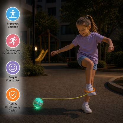 Interactive Skip Ball Ankle Swing Toy for Kids
