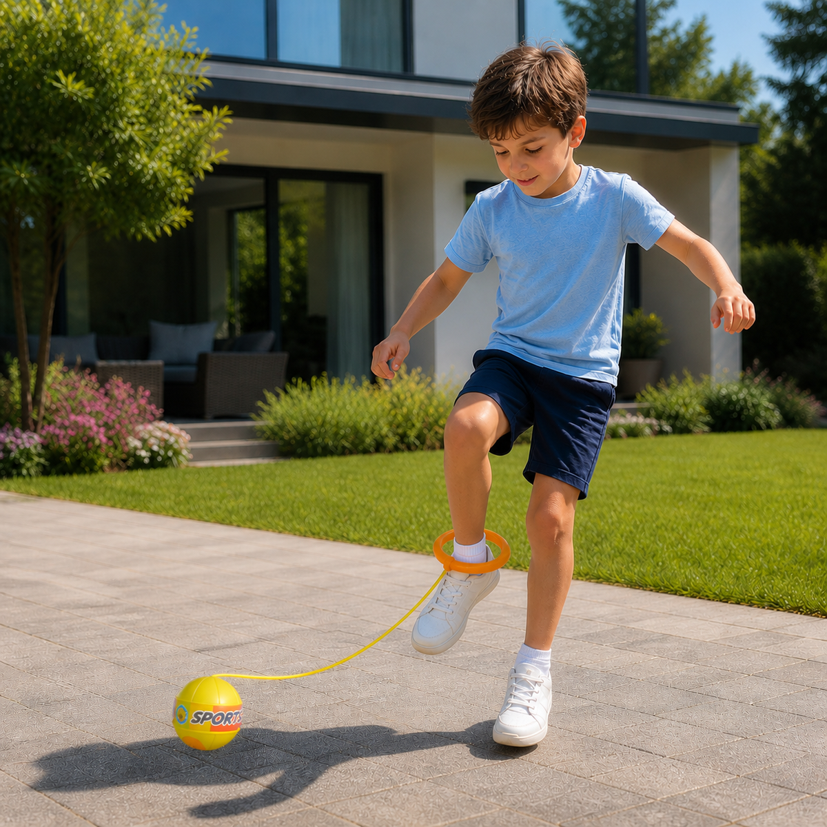 Interactive Skip Ball Ankle Swing Toy for Kids
