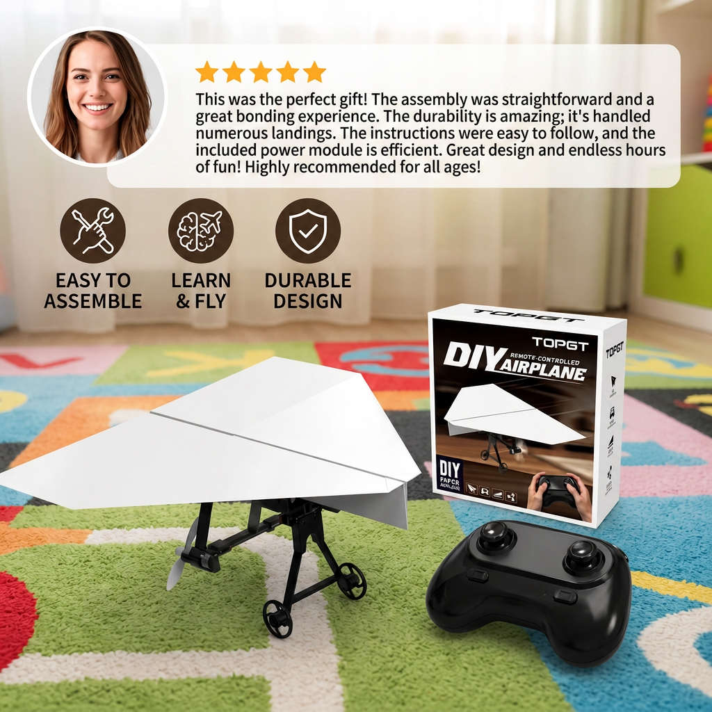 DIY Remote Control Paper Airplane Kit