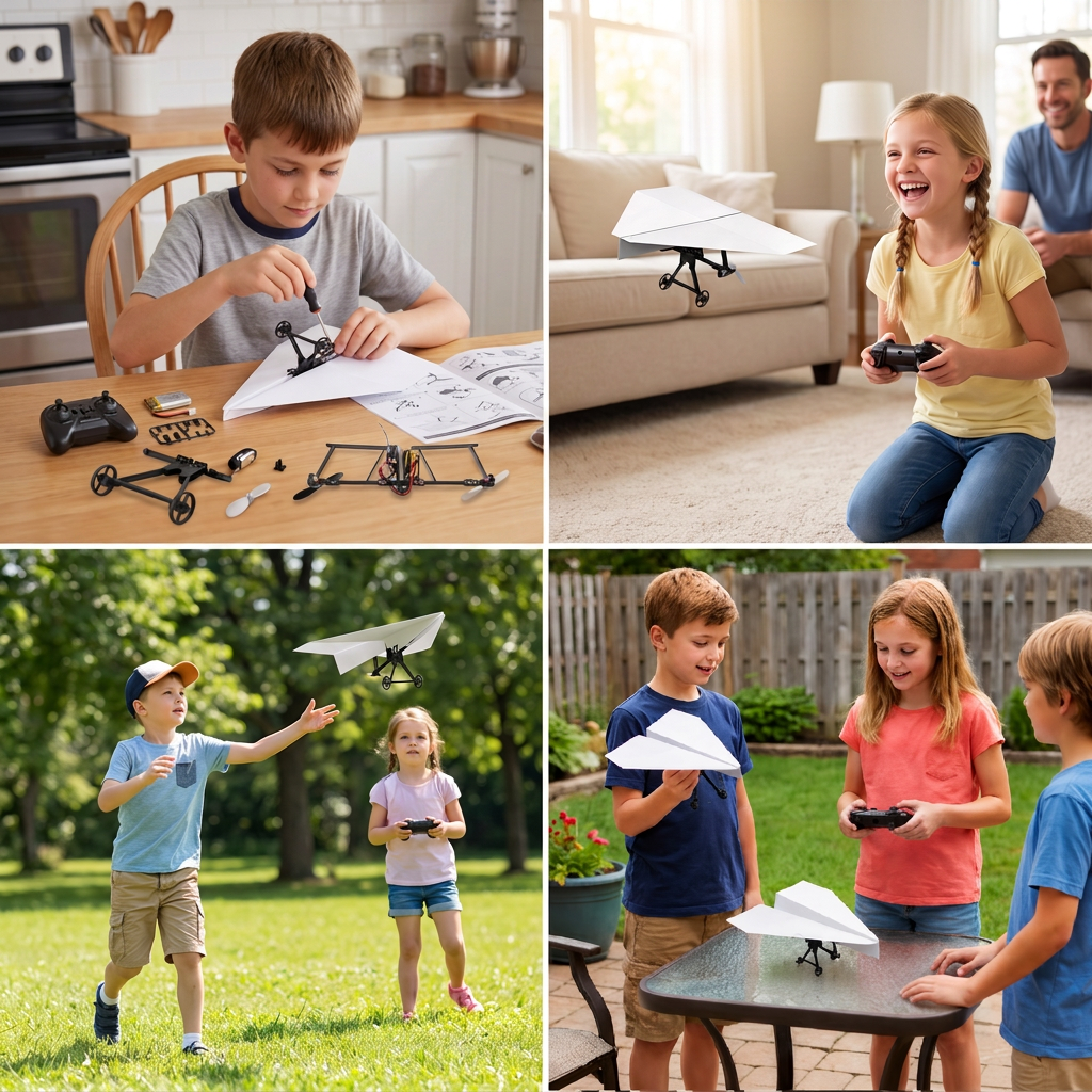 DIY Remote Control Paper Airplane Kit