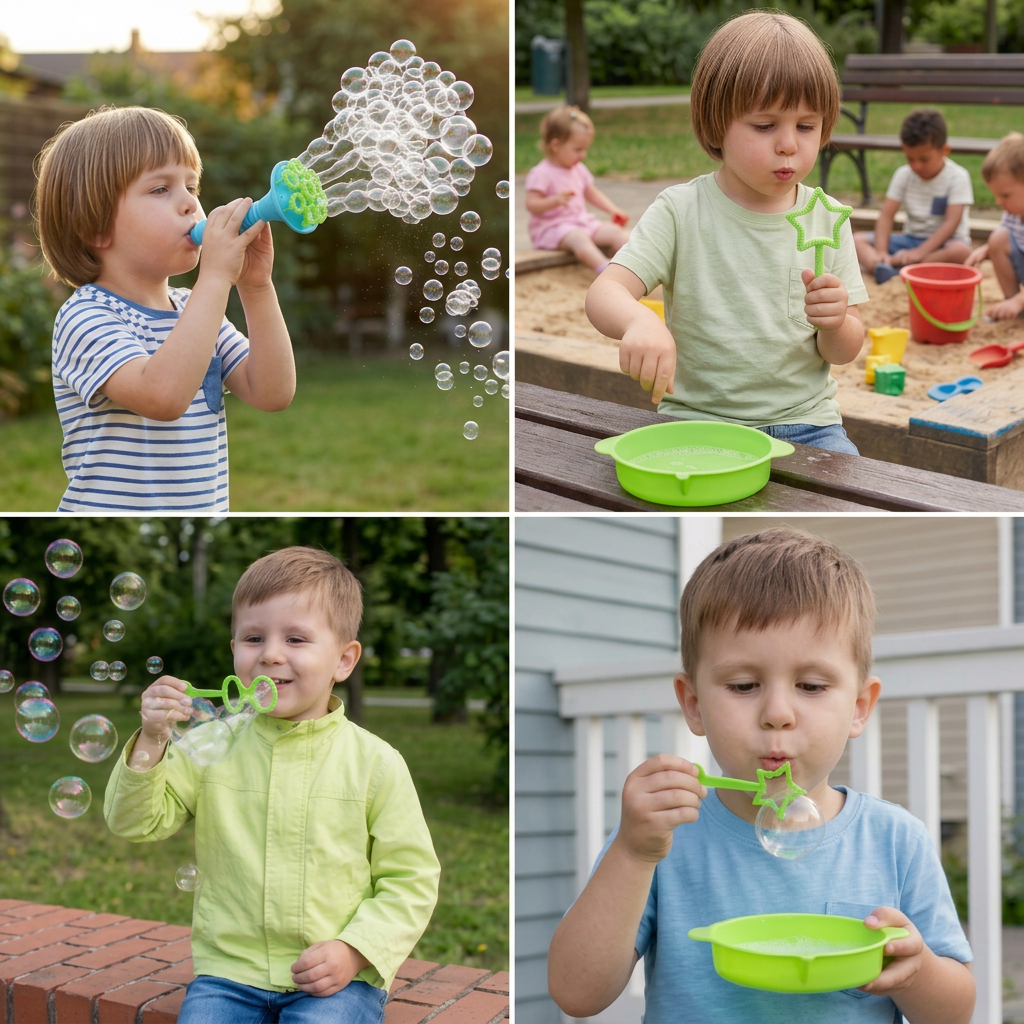 Magic Bubble Blower Stick Set
