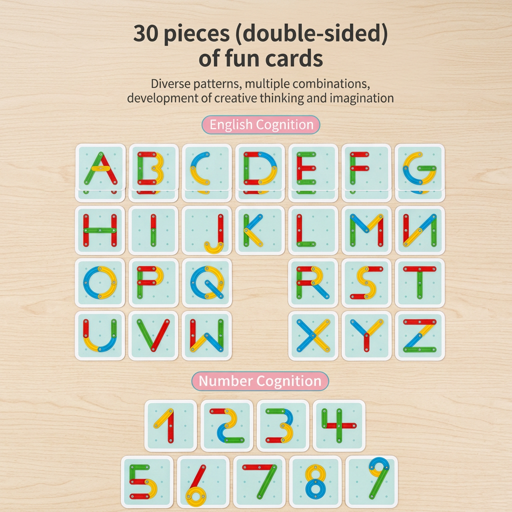 Educational Magnetic Letter & Number Building Set