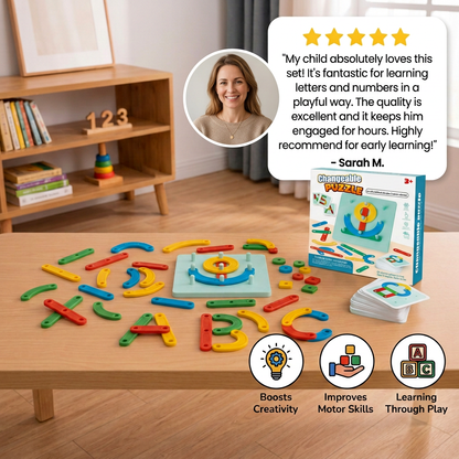 Educational Magnetic Letter & Number Building Set