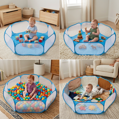 Portable Pop-Up Baby Playpen Tent for Toddlers