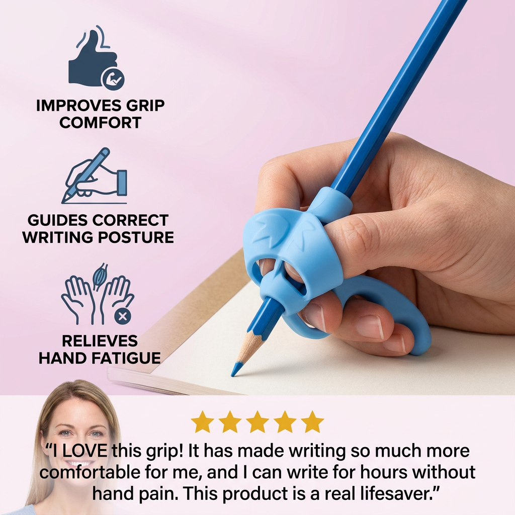 Ergonomic Silicone Pencil Grips