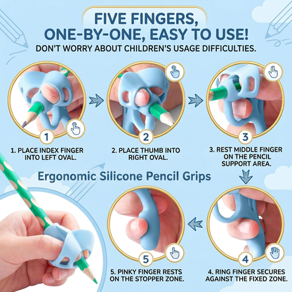 Ergonomic Silicone Pencil Grips
