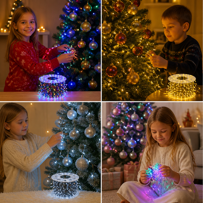Warm White Christmas Cluster Fairy Lights