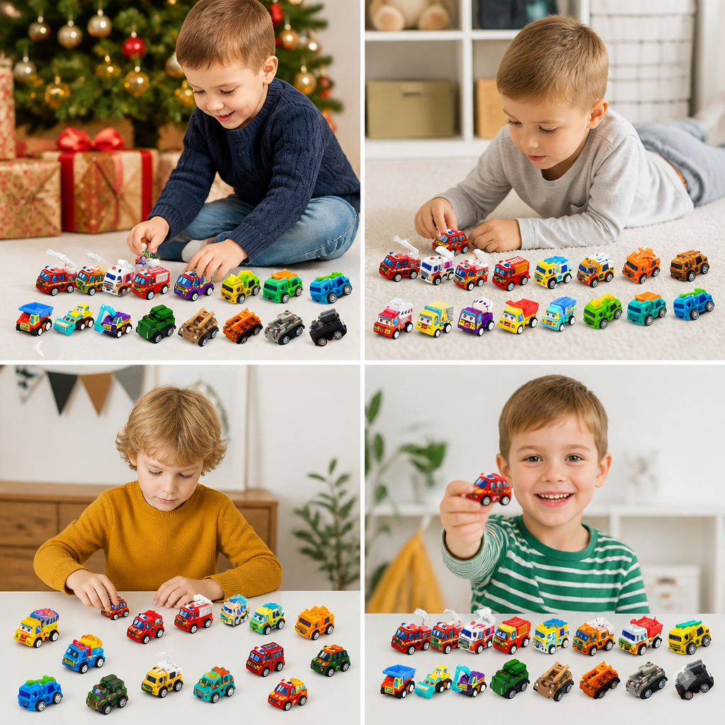 24-Day Cartoon Car Advent Calendar