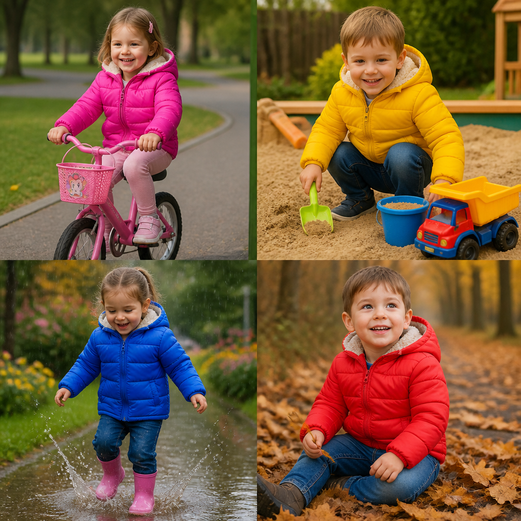 Fleece-Lined Baby & Toddler Puffer Jacket