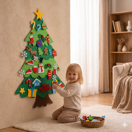 Montessori Felt Christmas Tree
