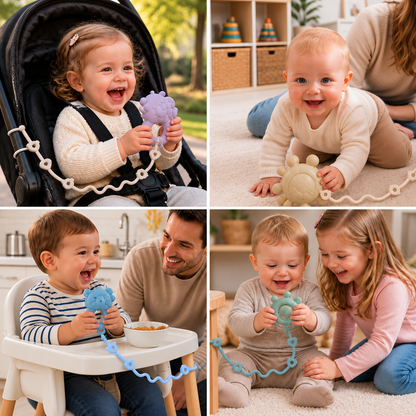 Universal Silicone Anti-Drop Toy & Pacifier Strap